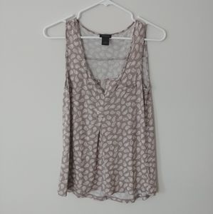 Ann Taylor Paisley Sleeveless Blouse